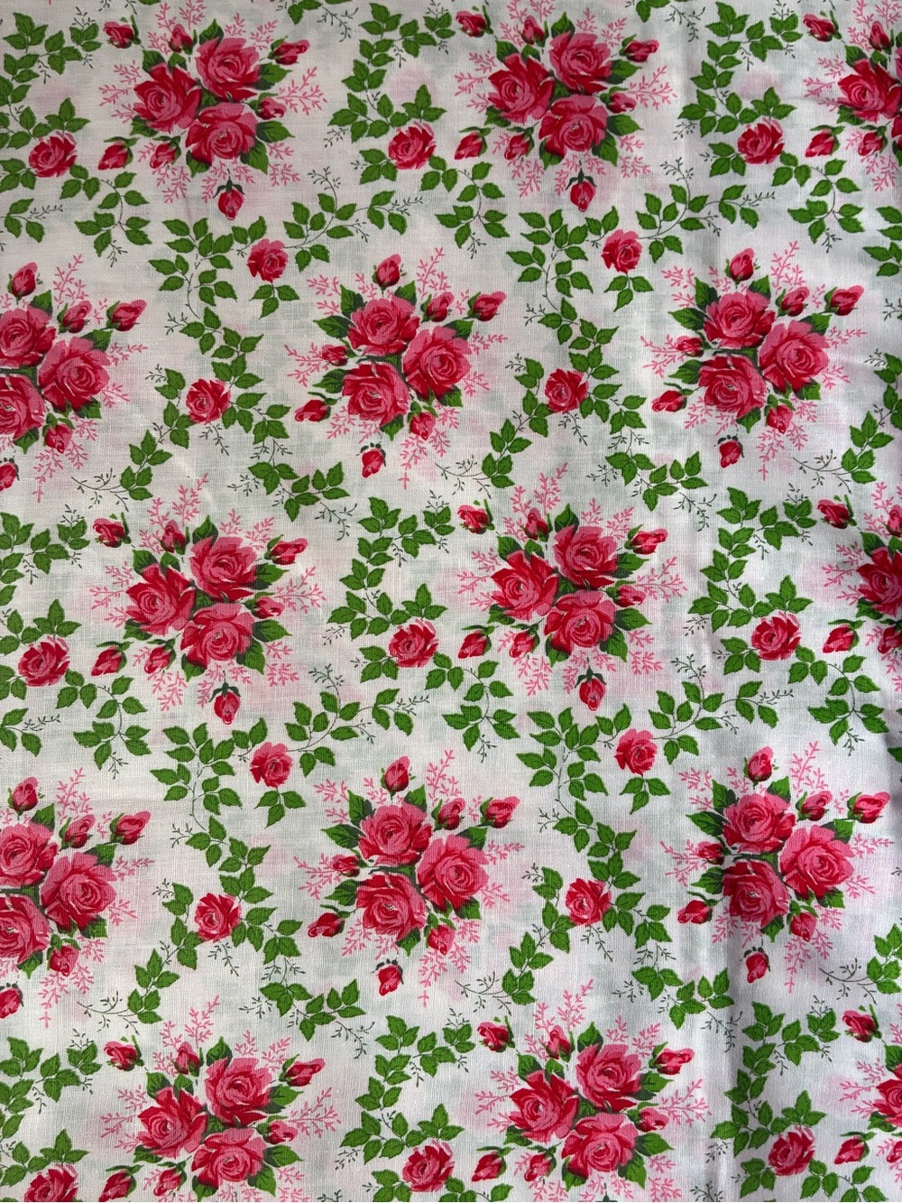 Vintage Rose Floral Fabric - Quilting Cotton 🌹🌹🌹